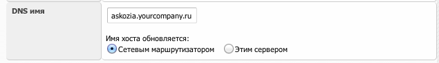 Askozia настройка сети c DynDNS